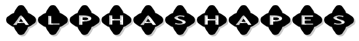 AlphaShapes crosses 2 font